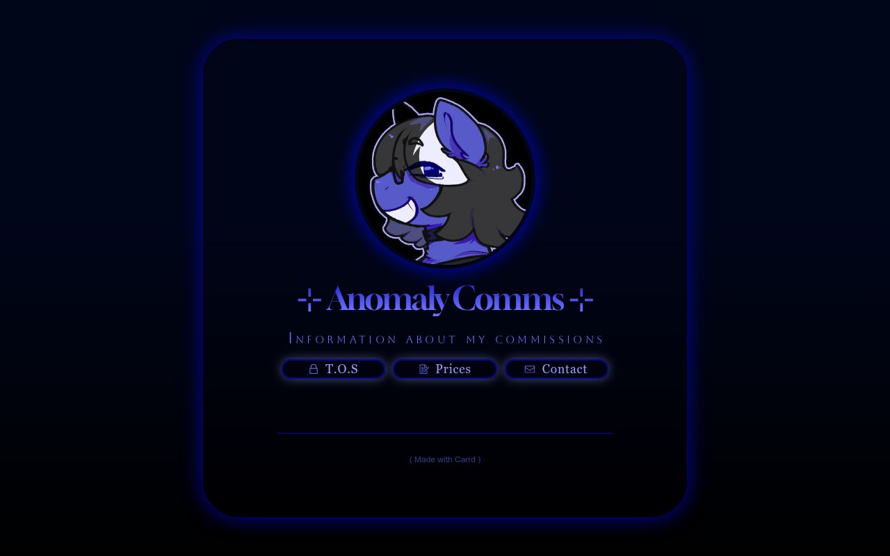 ᵔᴗᵔ Anomaly comms